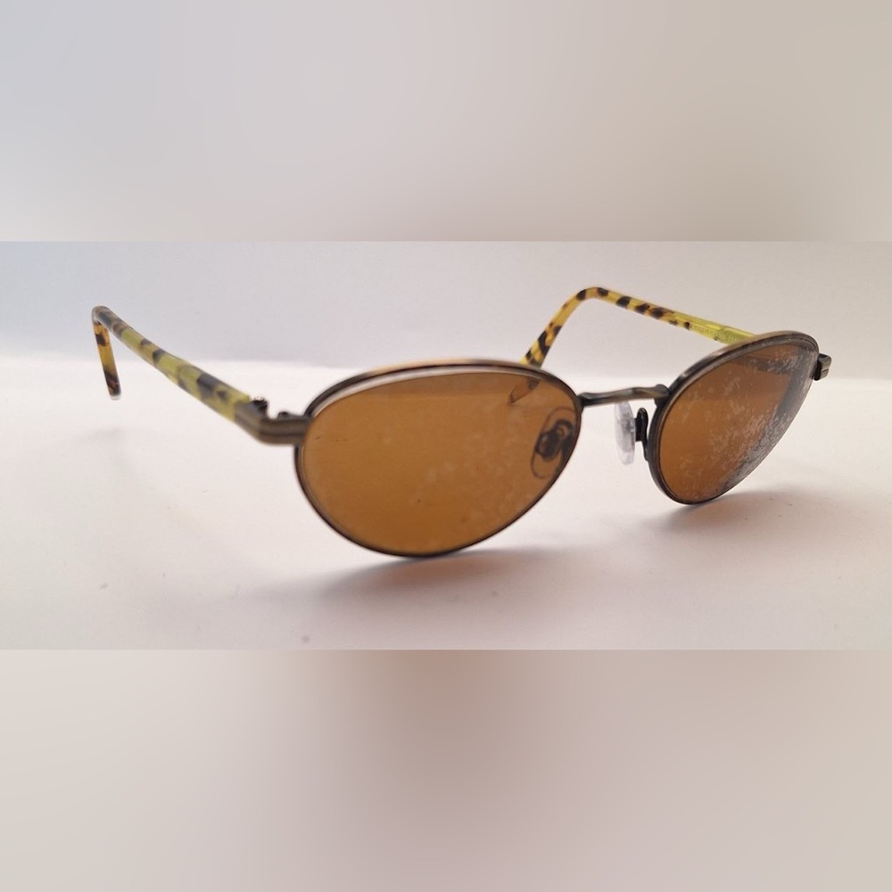 Capezio 5 Tortoise Oval Metal Sunglasses Frames Only